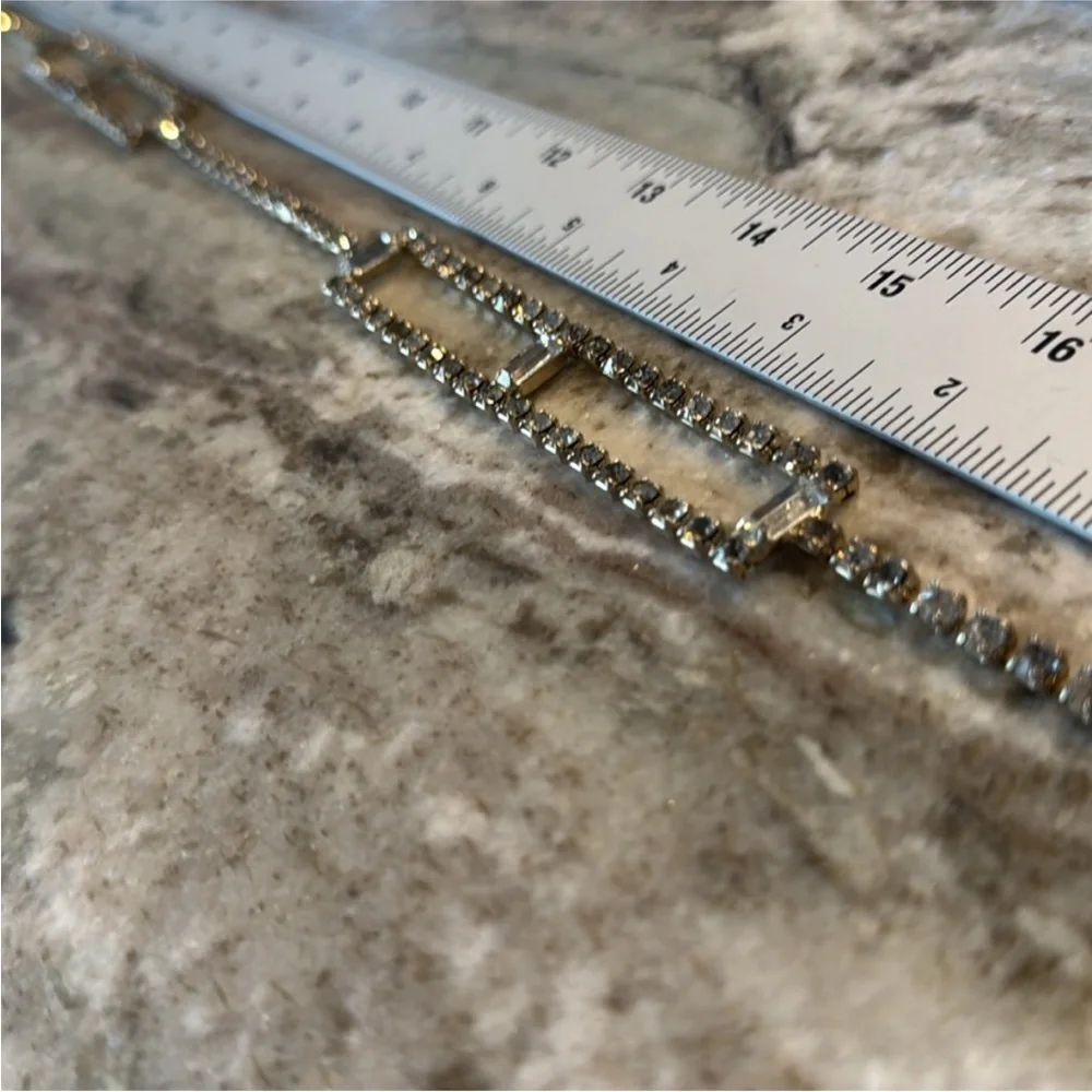 Vintage Mid Century Art deco Rhinestone Belt